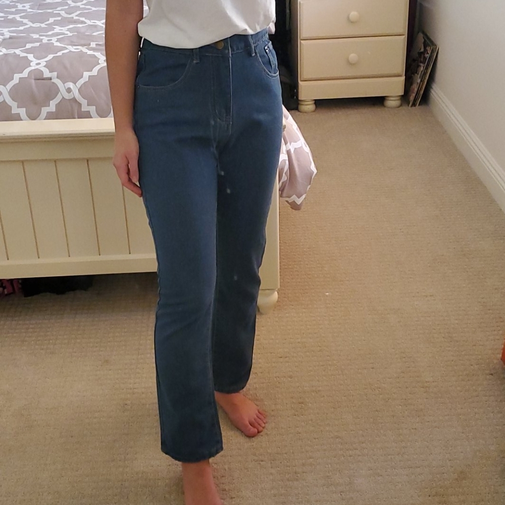 High wasted blue jeans - Picture 4 of 4